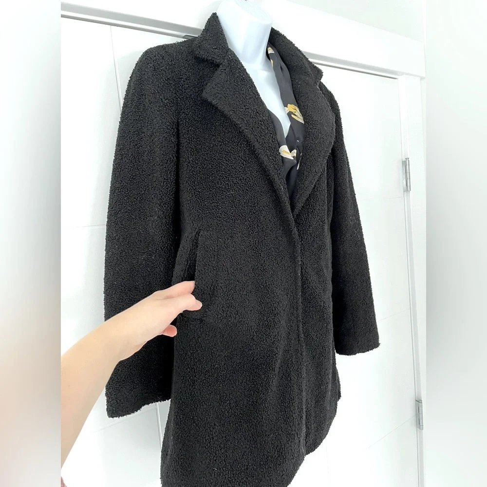 Maccs ❤️ the label/ Sherpa Teddy jacket/ Snap buttons/ Oversized/ Size US XS - Picture 7 of 12